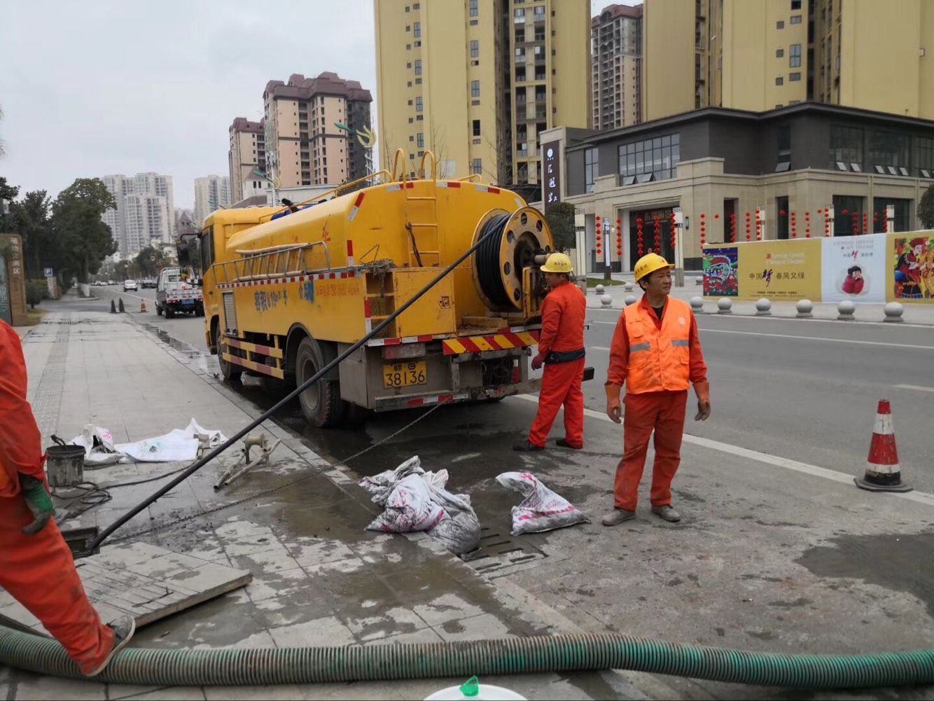 宾阳排污管道清淤-管道清洗
